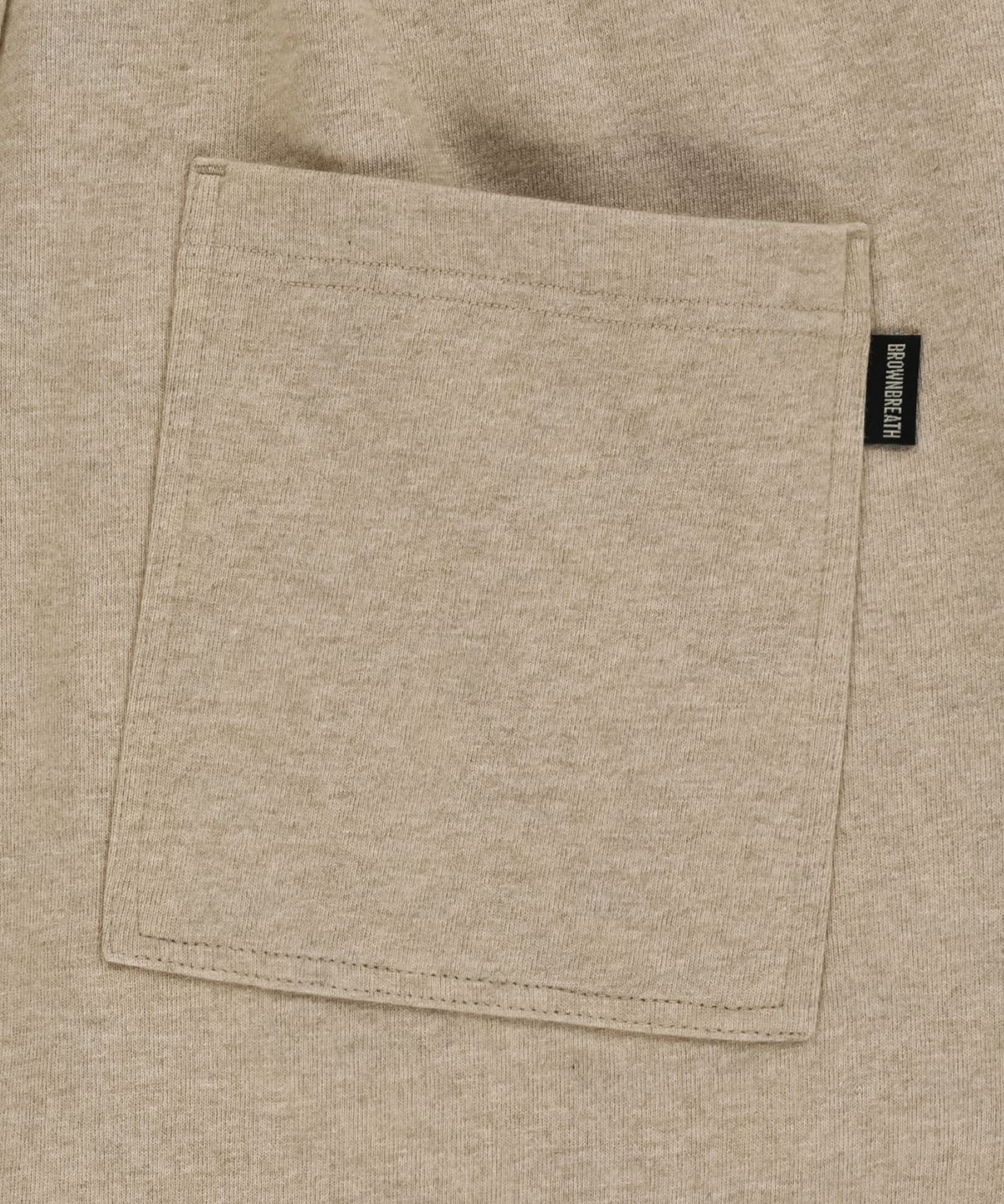 브라운브레스(BROWNBREATH) OG TAG WIDE SWEAT PANTS - MELANGE BEIGE