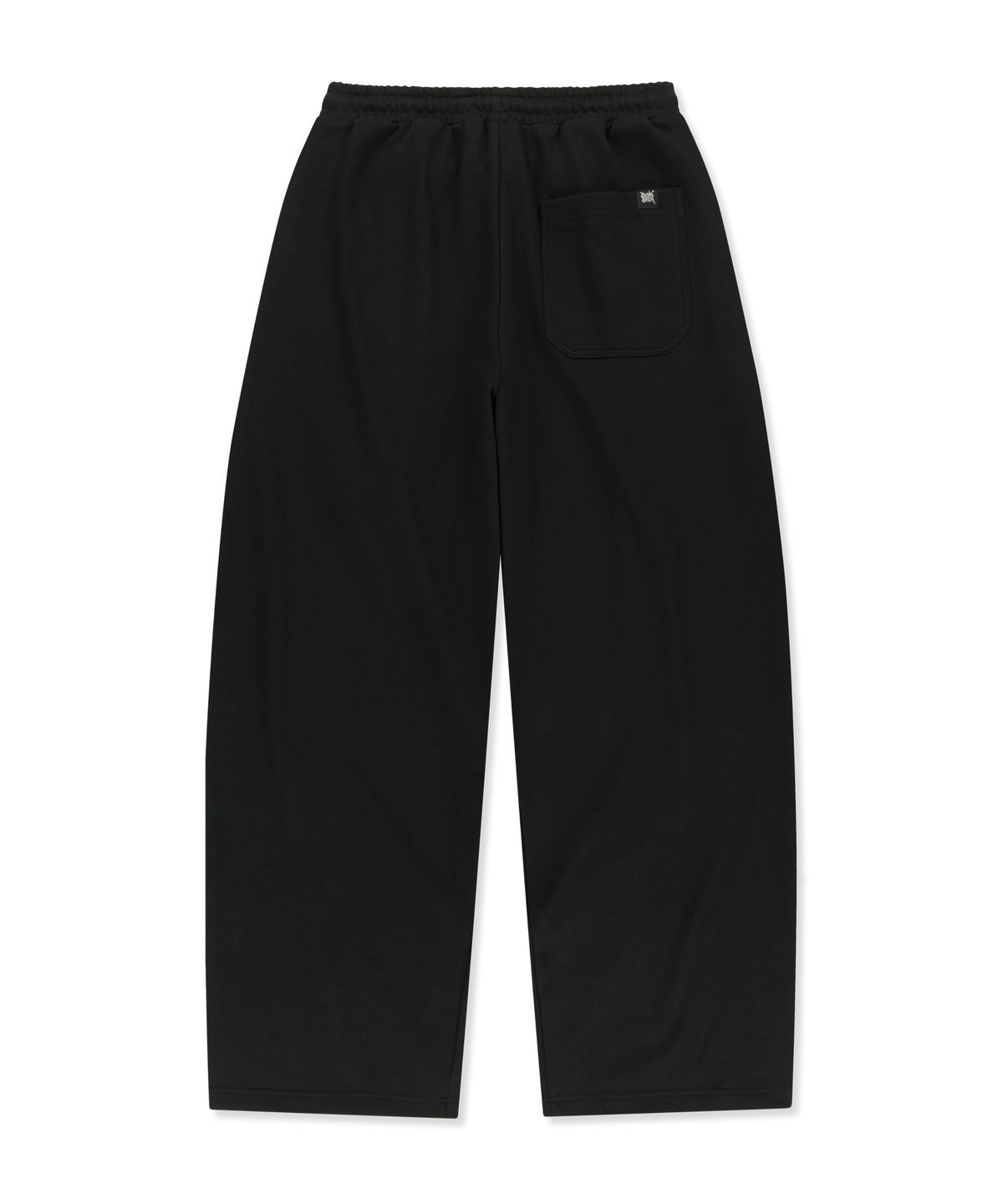 브라운브레스(BROWNBREATH) TAG TWO TUCK WIDE SWEAT PANTS - BLACK