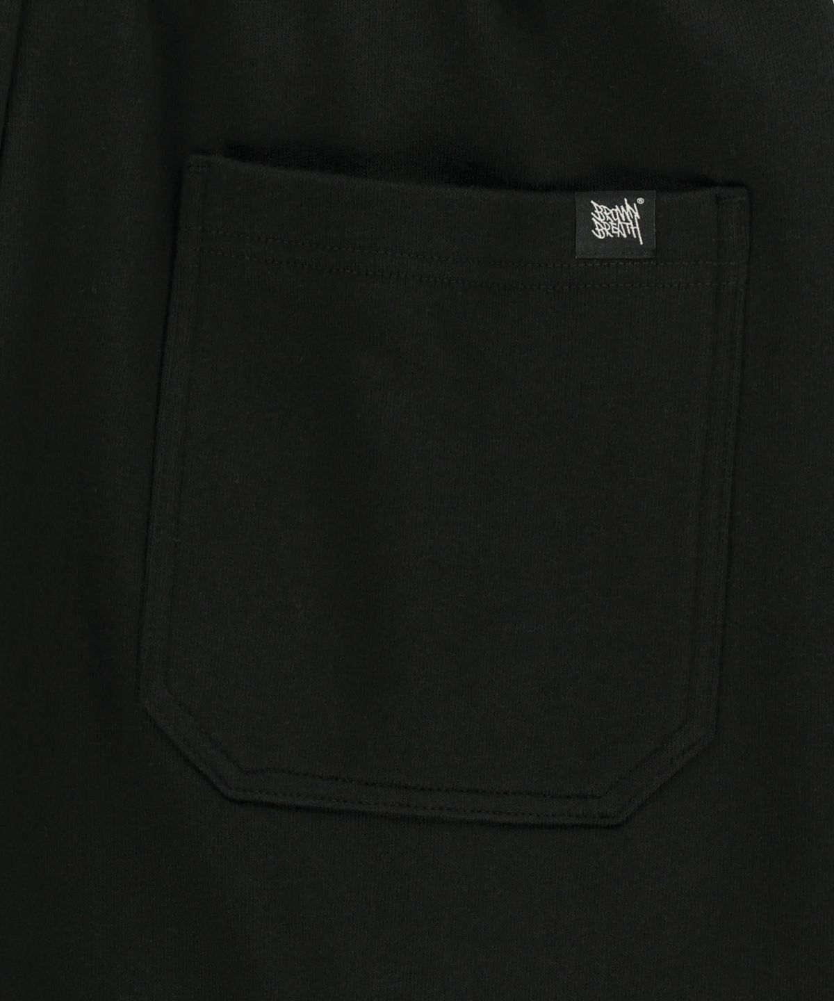 브라운브레스(BROWNBREATH) TAG TWO TUCK WIDE SWEAT PANTS - BLACK