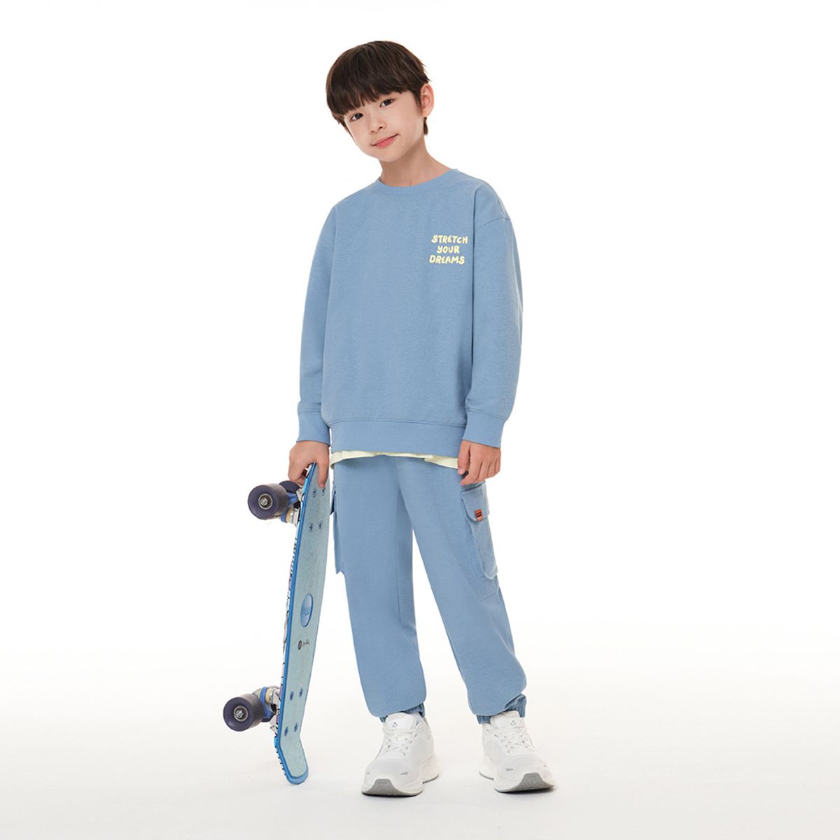 안다르 키즈(ANDAR KIDS) 키즈 에어리핏 기모 카고 조거팬츠