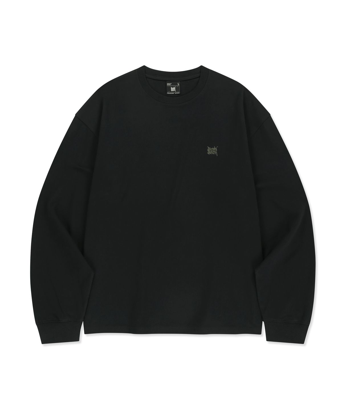 브라운브레스(BROWNBREATH) PAISLEY TAG LONGSLEEVE - BLACK