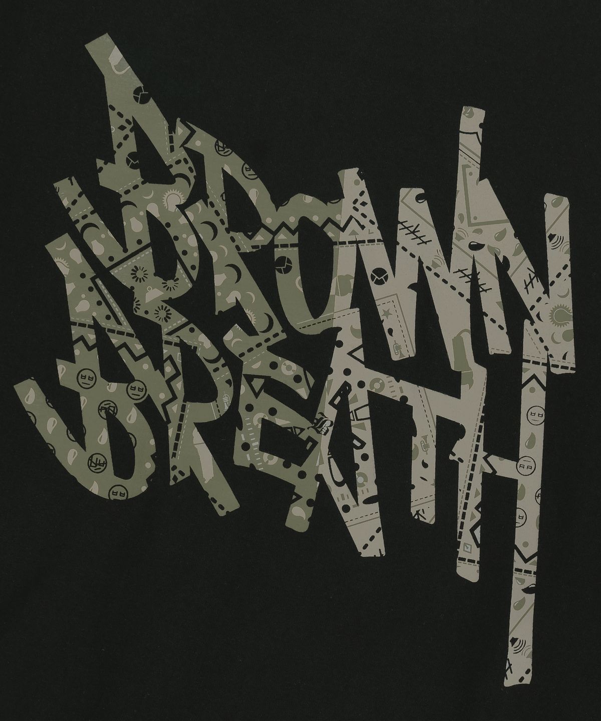 브라운브레스(BROWNBREATH) PAISLEY TAG LONGSLEEVE - BLACK