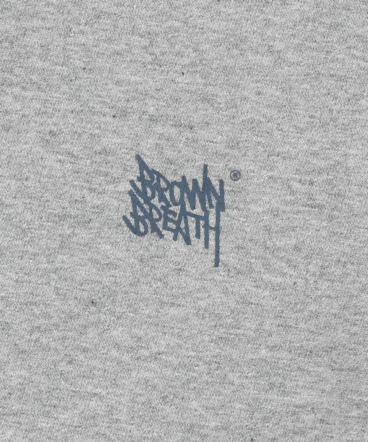 브라운브레스(BROWNBREATH) PAISLEY TAG LONGSLEEVE - MELANGE GREY