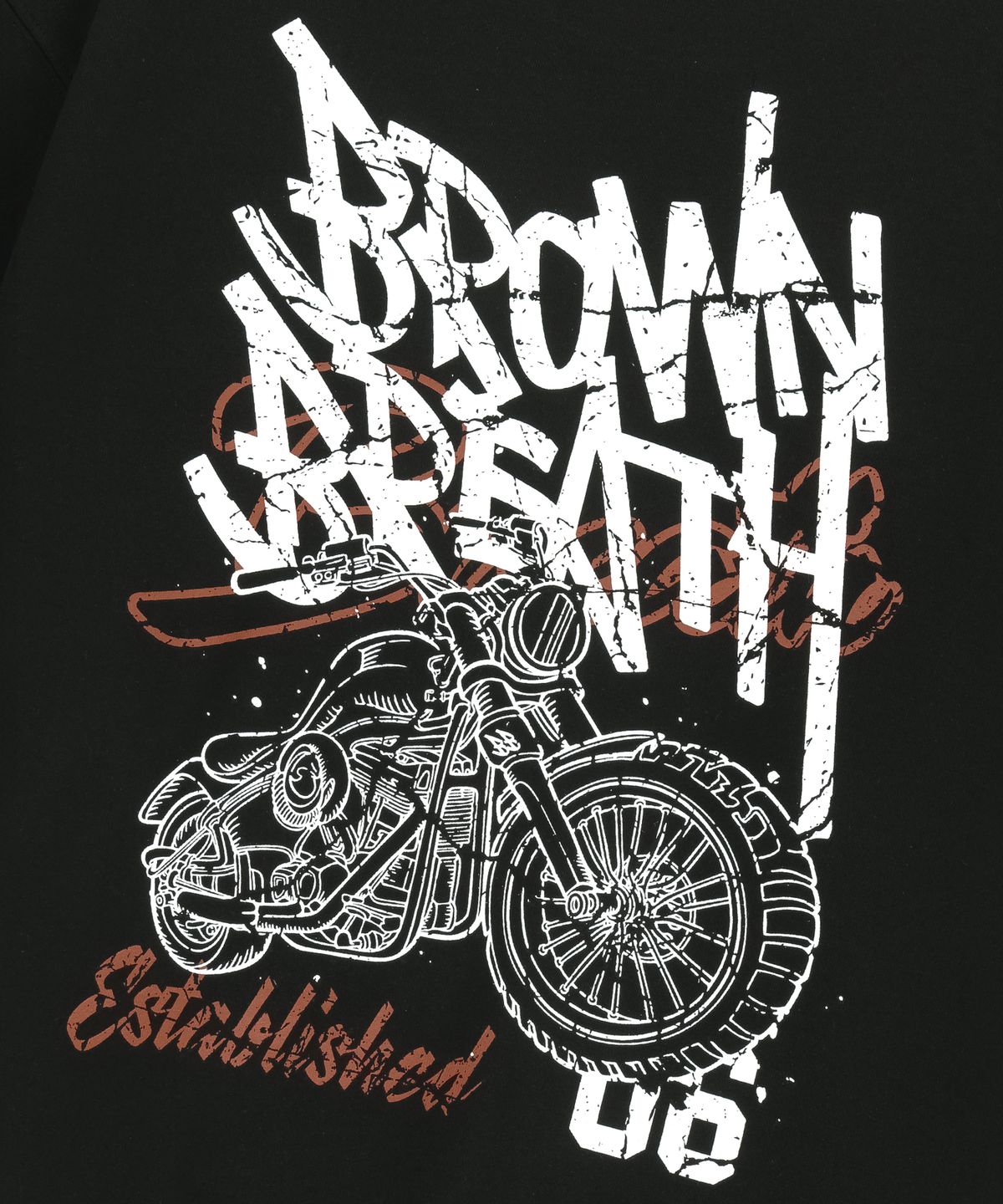 브라운브레스(BROWNBREATH) CRACKED TAG CREWNECK - BLACK