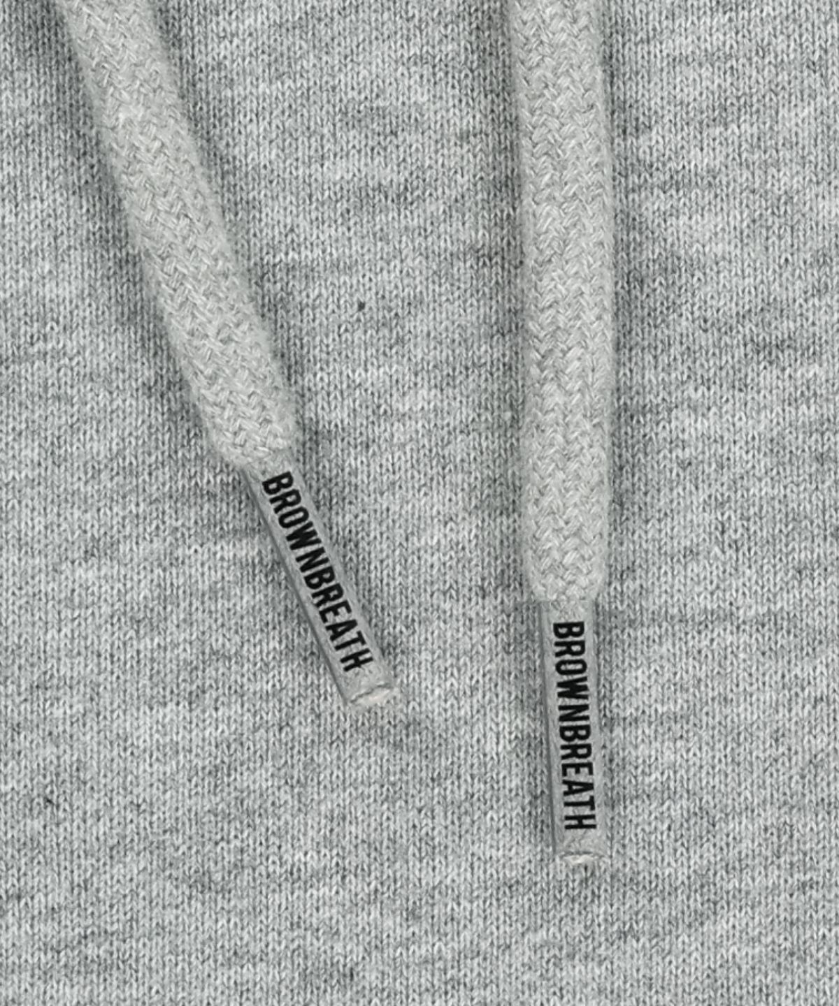 브라운브레스(BROWNBREATH) TAG HOODIE - MELANGE GREY
