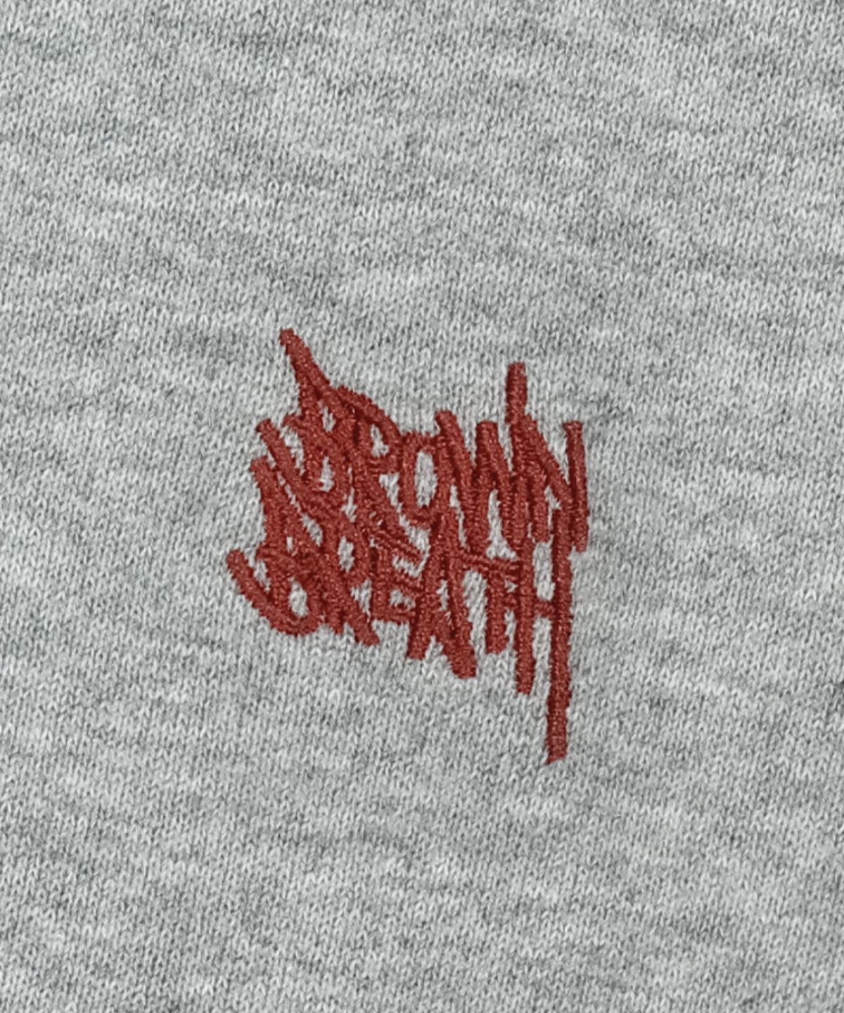 브라운브레스(BROWNBREATH) TAG HOODIE - MELANGE GREY