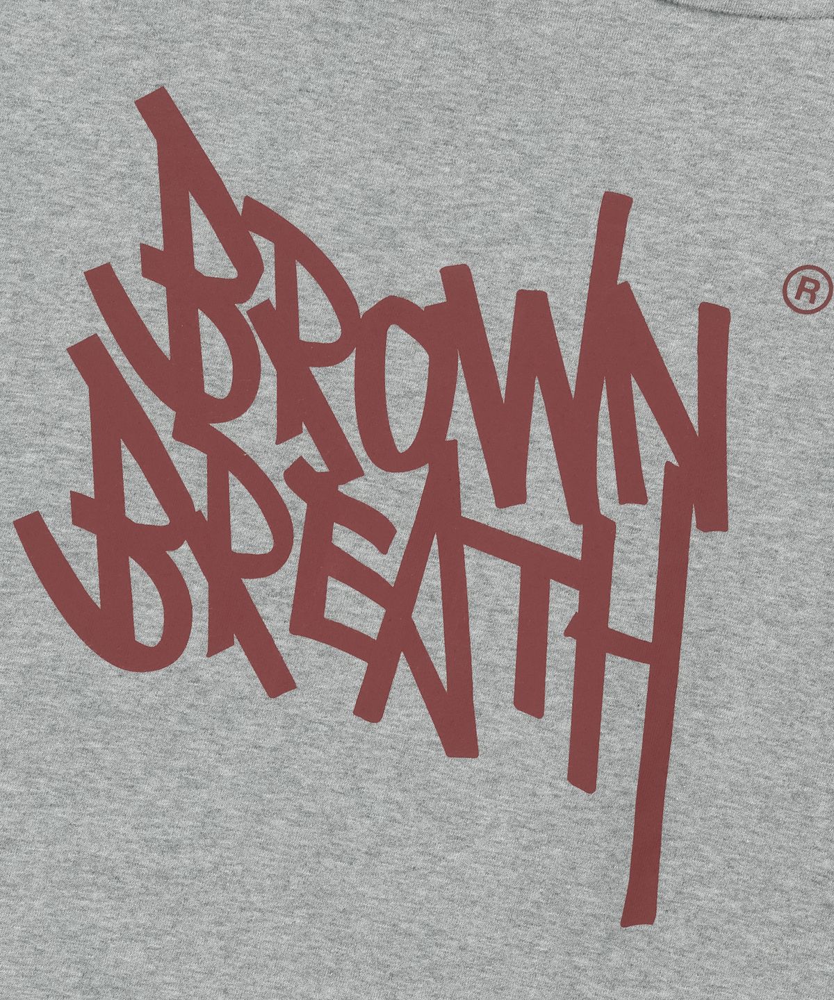 브라운브레스(BROWNBREATH) TAG HOODIE - MELANGE GREY