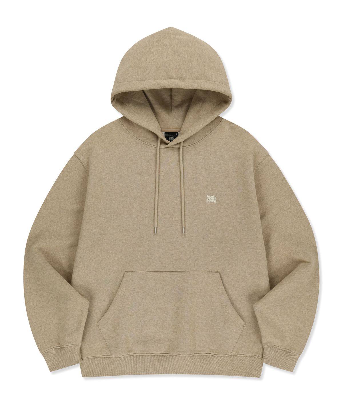 브라운브레스(BROWNBREATH) TAG HOODIE - MELANGE BEIGE