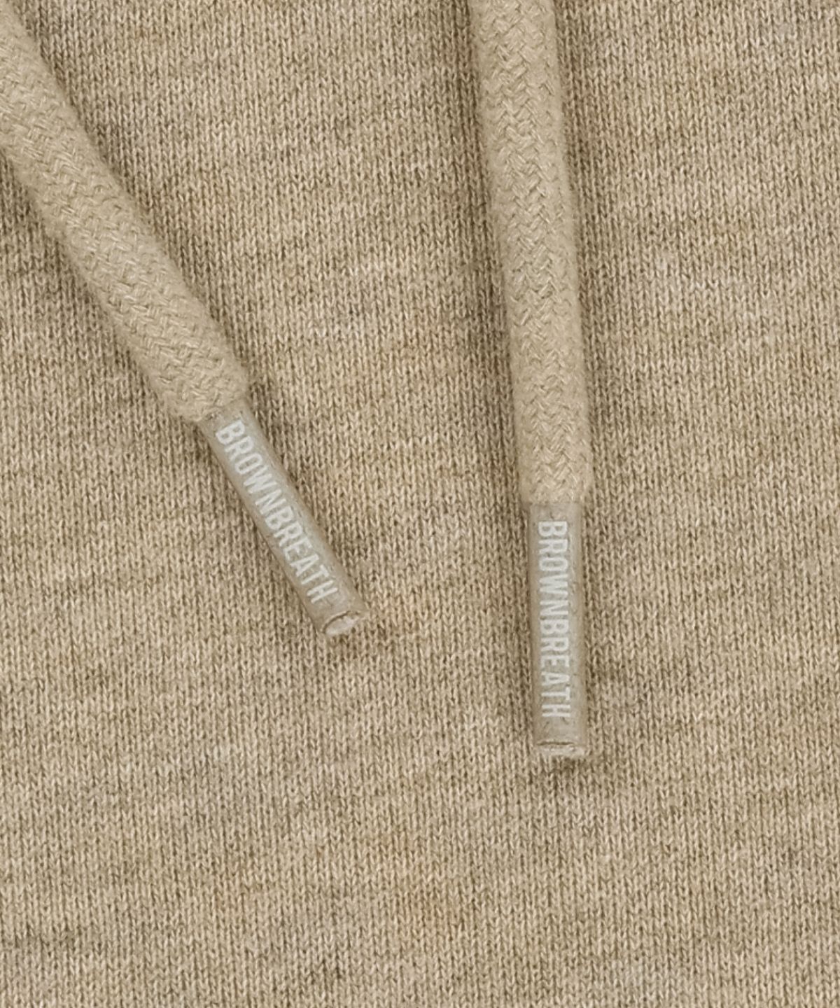 브라운브레스(BROWNBREATH) TAG HOODIE - MELANGE BEIGE