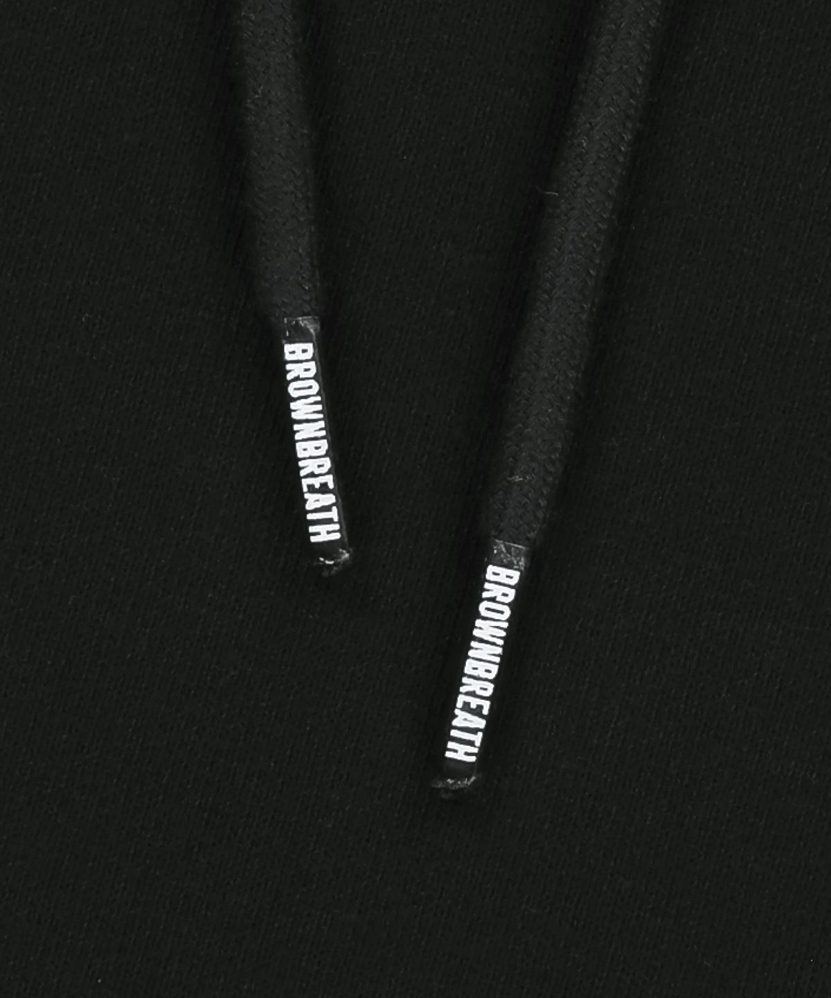 브라운브레스(BROWNBREATH) PATCHWORK TAG HOODIE - BLACK