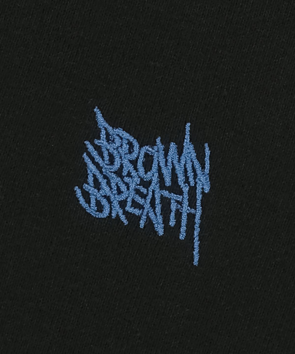 브라운브레스(BROWNBREATH) PATCHWORK TAG HOODIE - BLACK