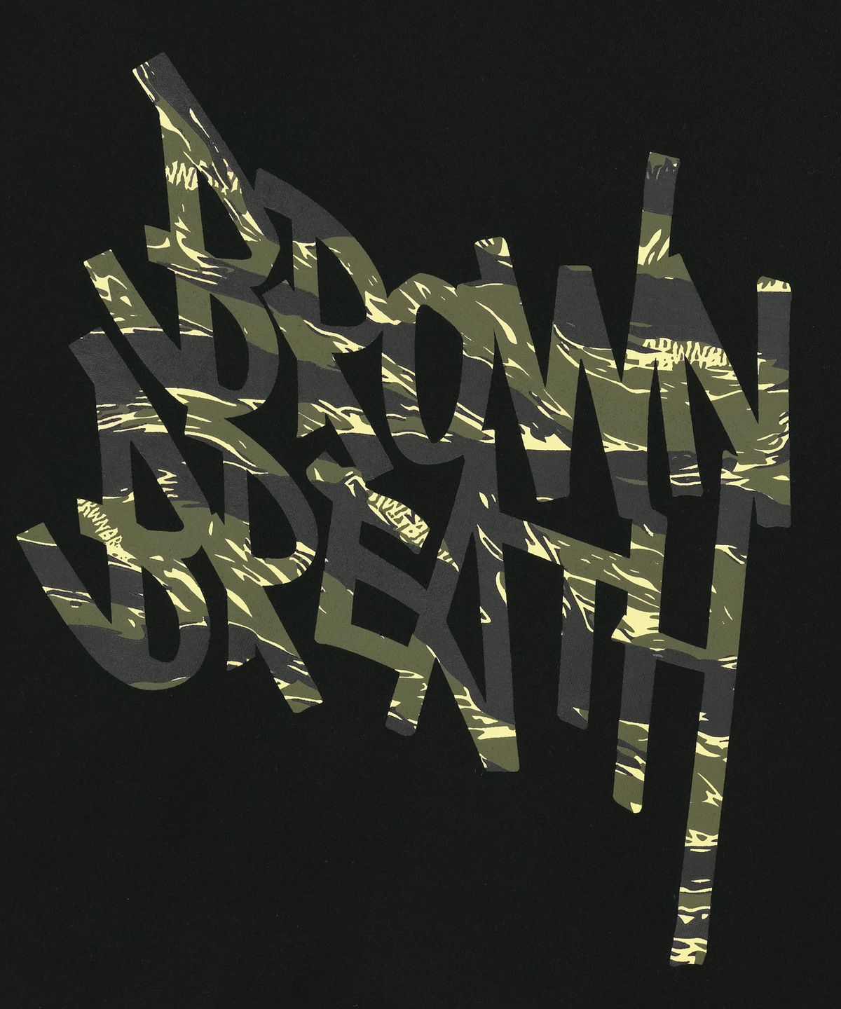 브라운브레스(BROWNBREATH) TIGER CAMO TAG HOODIE - BLACK