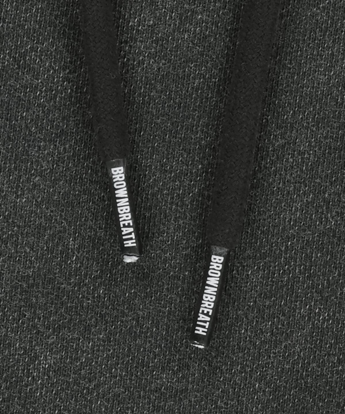 브라운브레스(BROWNBREATH) WASHED TAG HOODIE - CHARCOAL