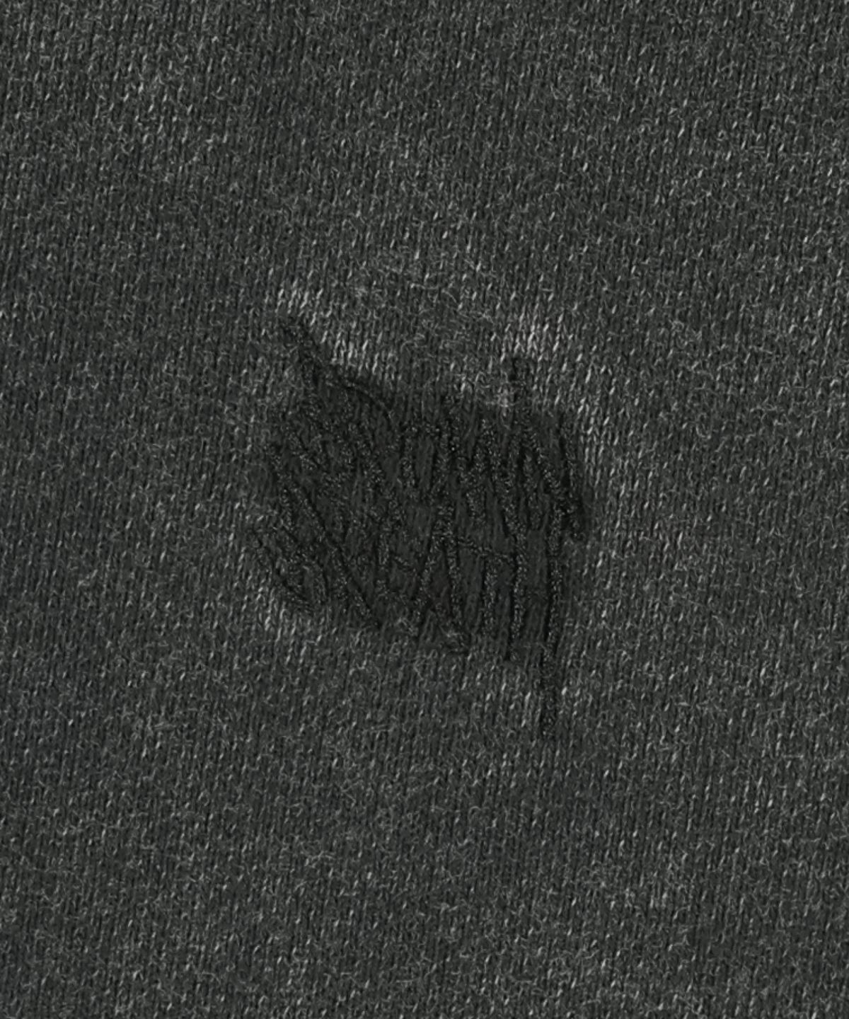 브라운브레스(BROWNBREATH) WASHED TAG HOODIE - CHARCOAL