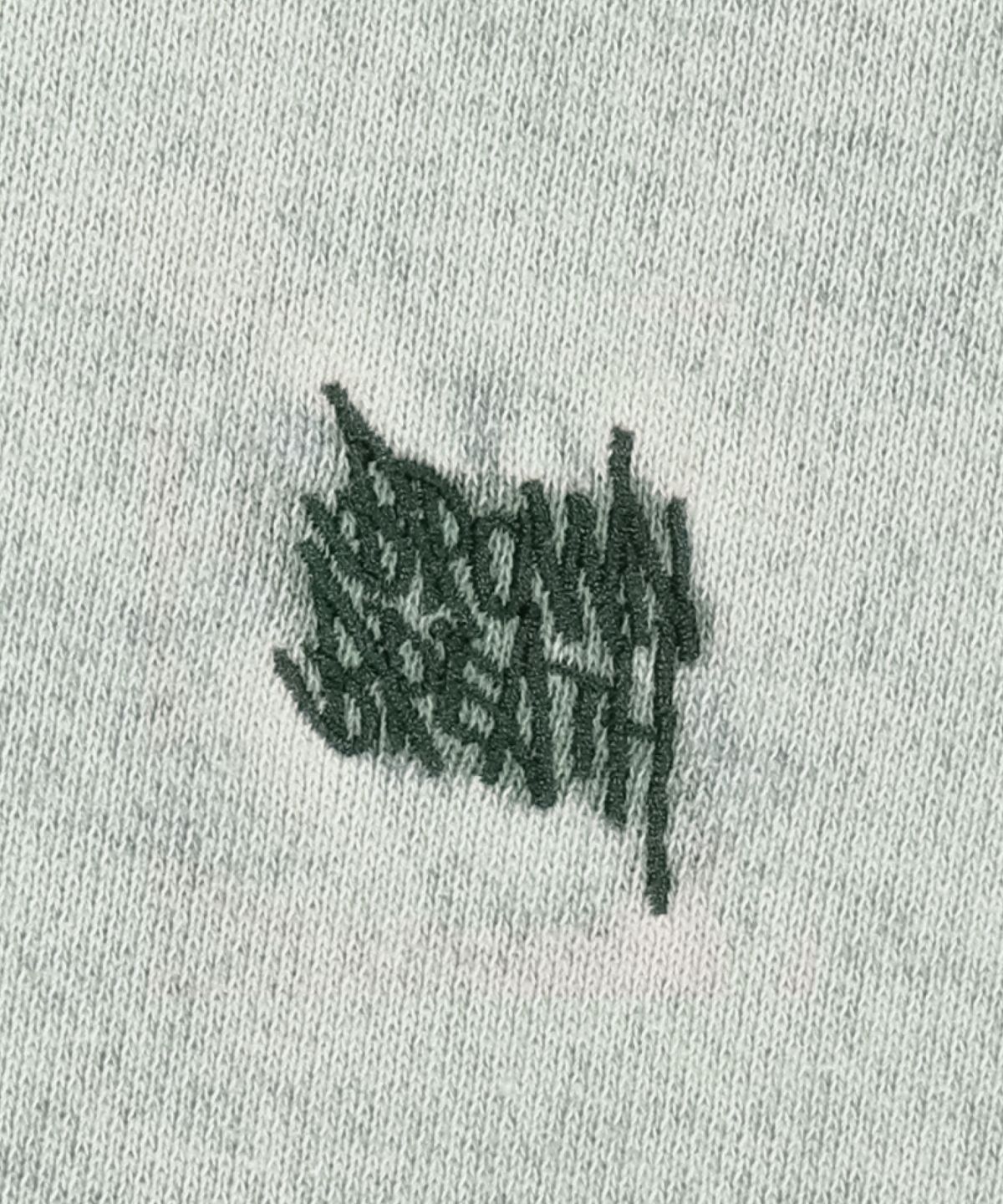 브라운브레스(BROWNBREATH) WASHED TAG HOODIE - OLIVE