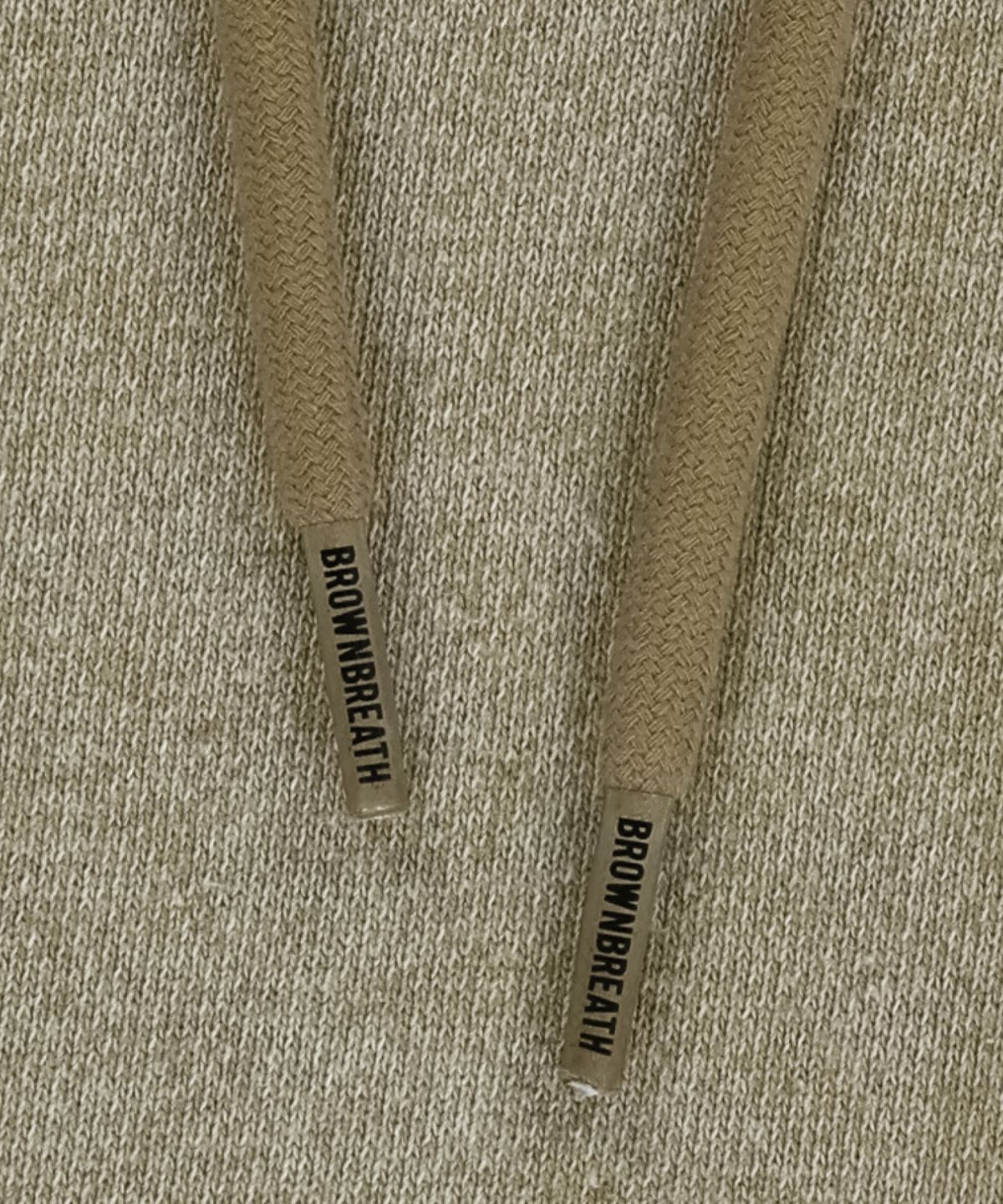 브라운브레스(BROWNBREATH) WASHED TAG HOODIE - BEIGE