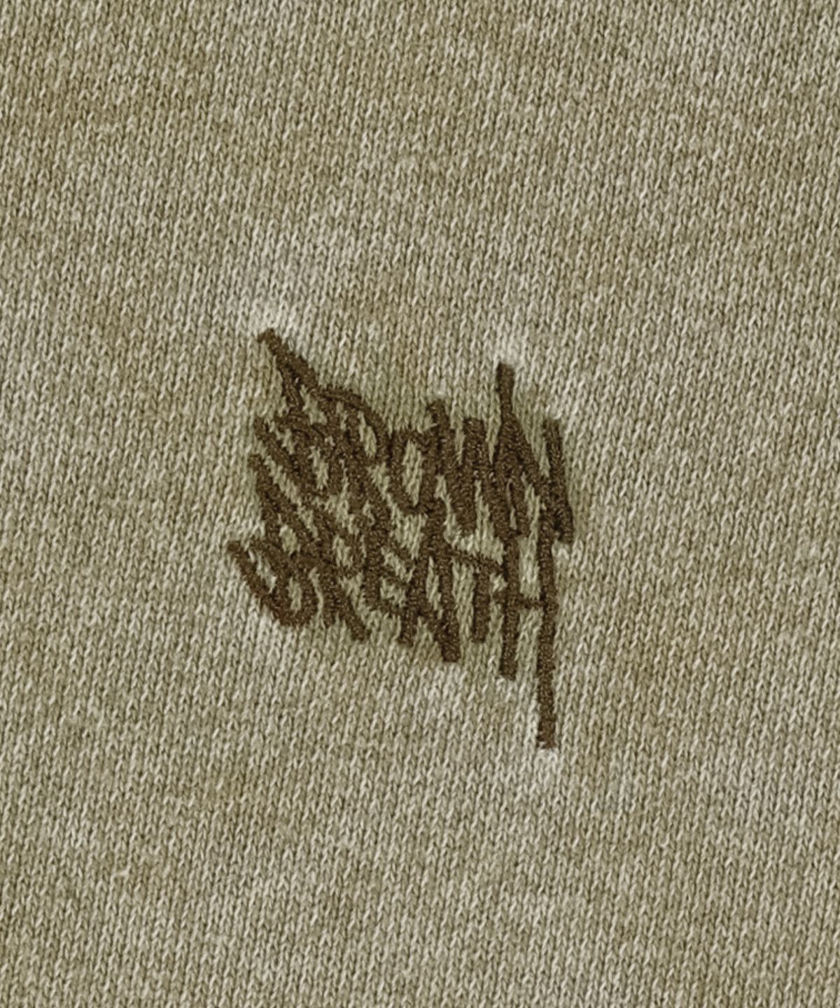 브라운브레스(BROWNBREATH) WASHED TAG HOODIE - BEIGE
