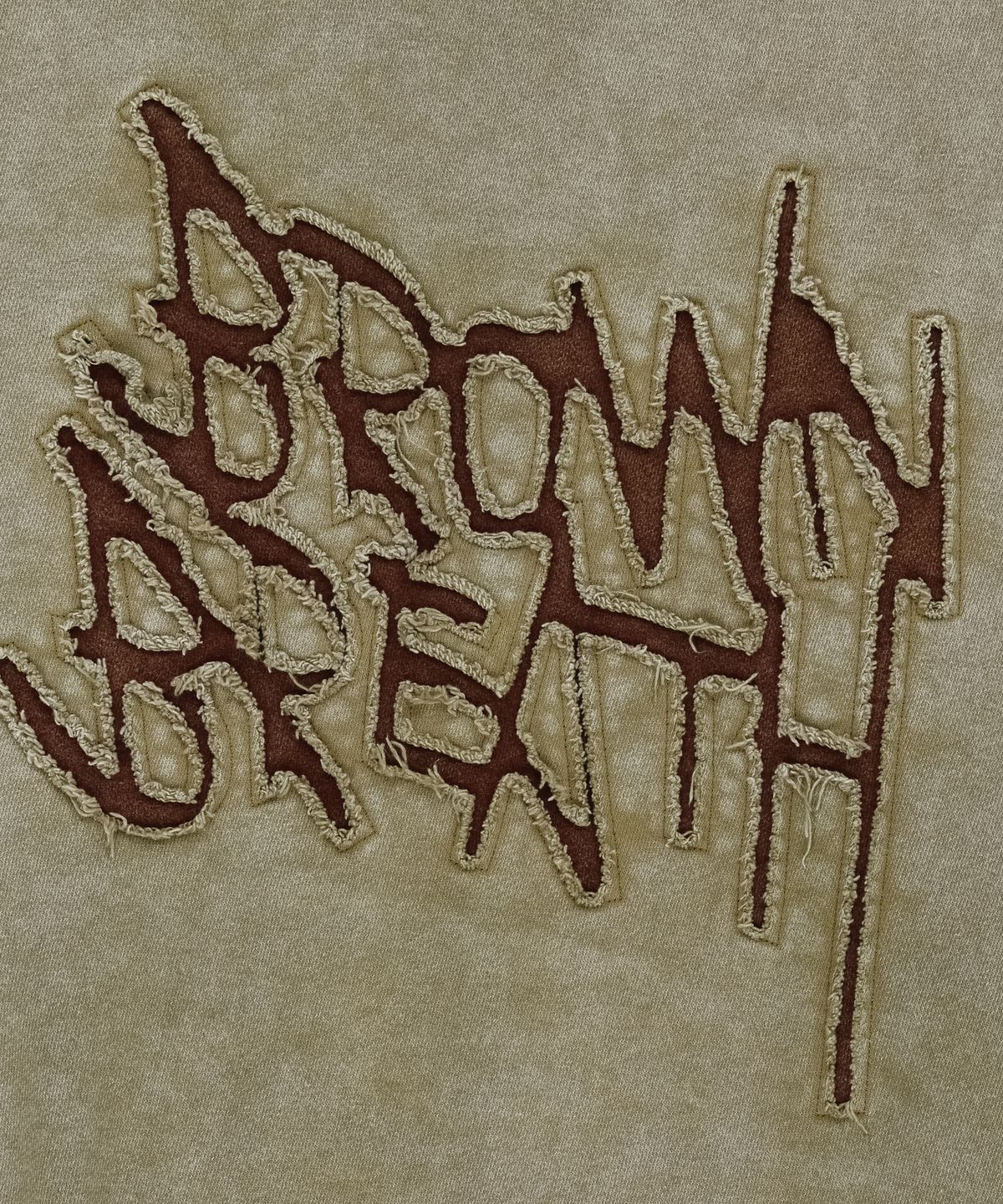 브라운브레스(BROWNBREATH) WASHED TAG HOODIE - BEIGE