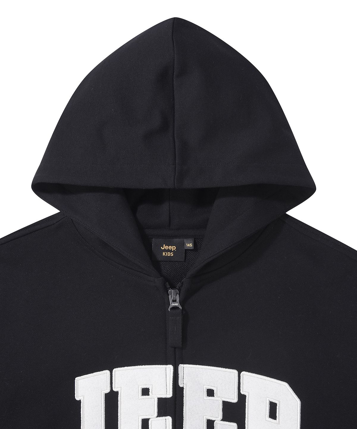 지프키즈(JEEPKIDS) 아플라케 빅로고 후드집업(KR5TZU075BK)