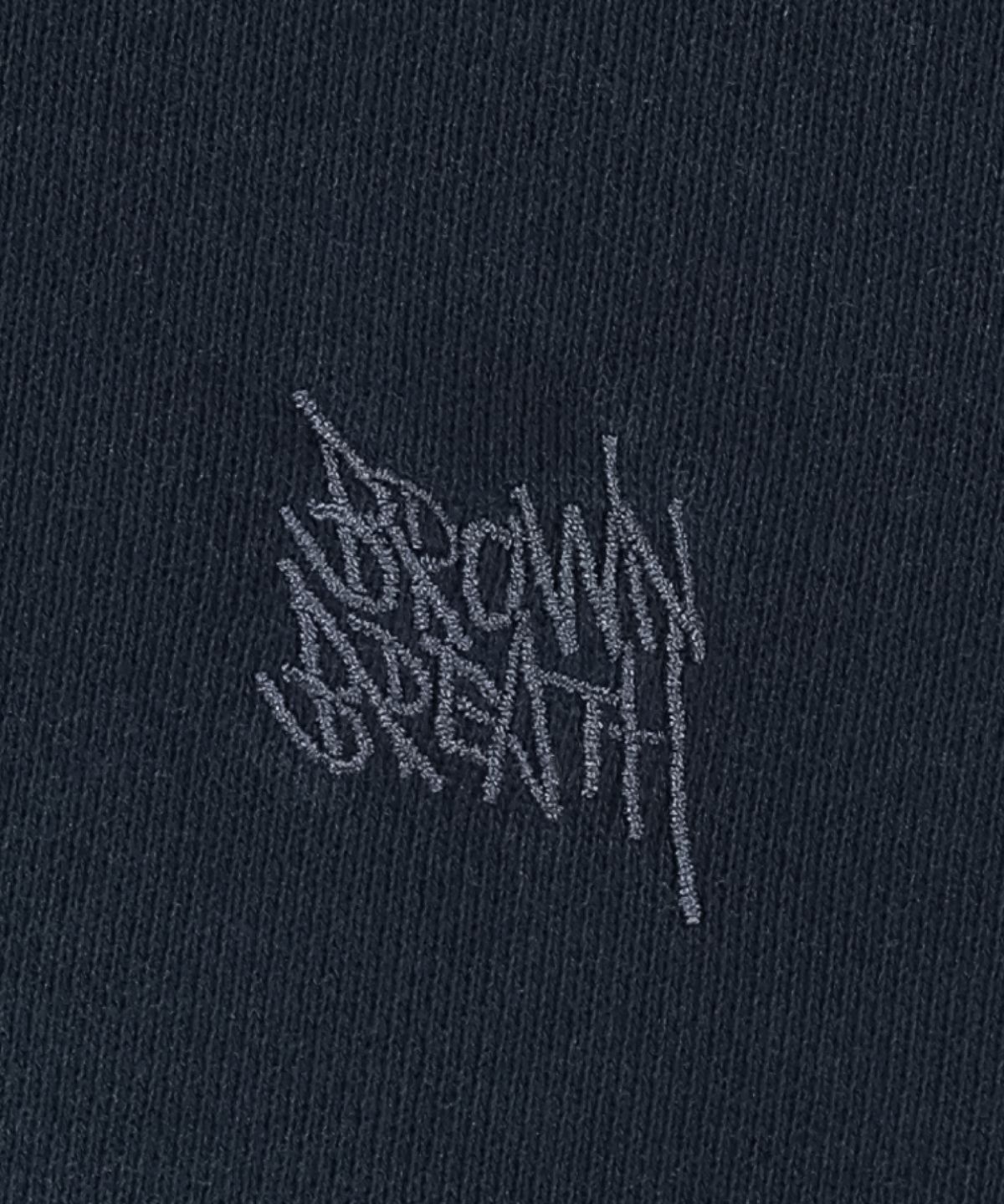 브라운브레스(BROWNBREATH) SPRAYED TAG HOOD ZIP UP - BLUE