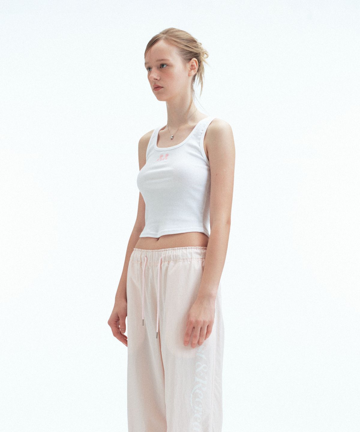 레스트앤레크레이션(REST&RECREATION) SHORT TANK TOP - WHITE