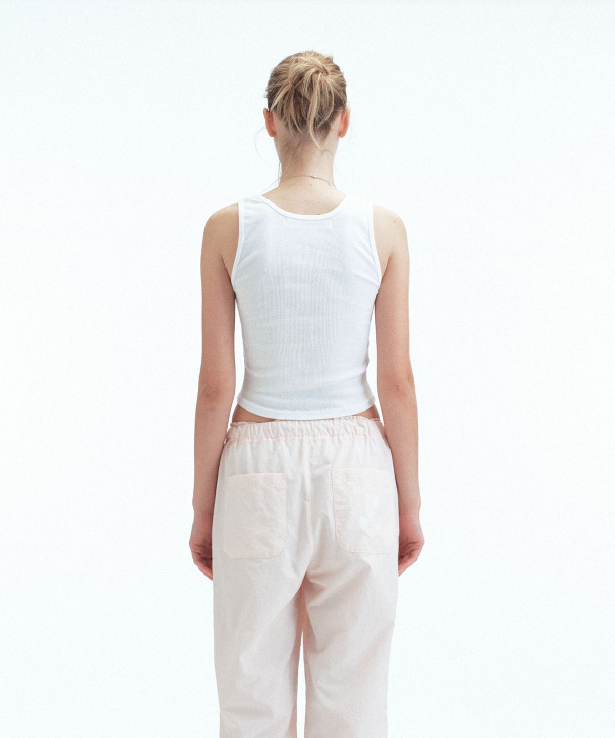 레스트앤레크레이션(REST&RECREATION) SHORT TANK TOP - WHITE