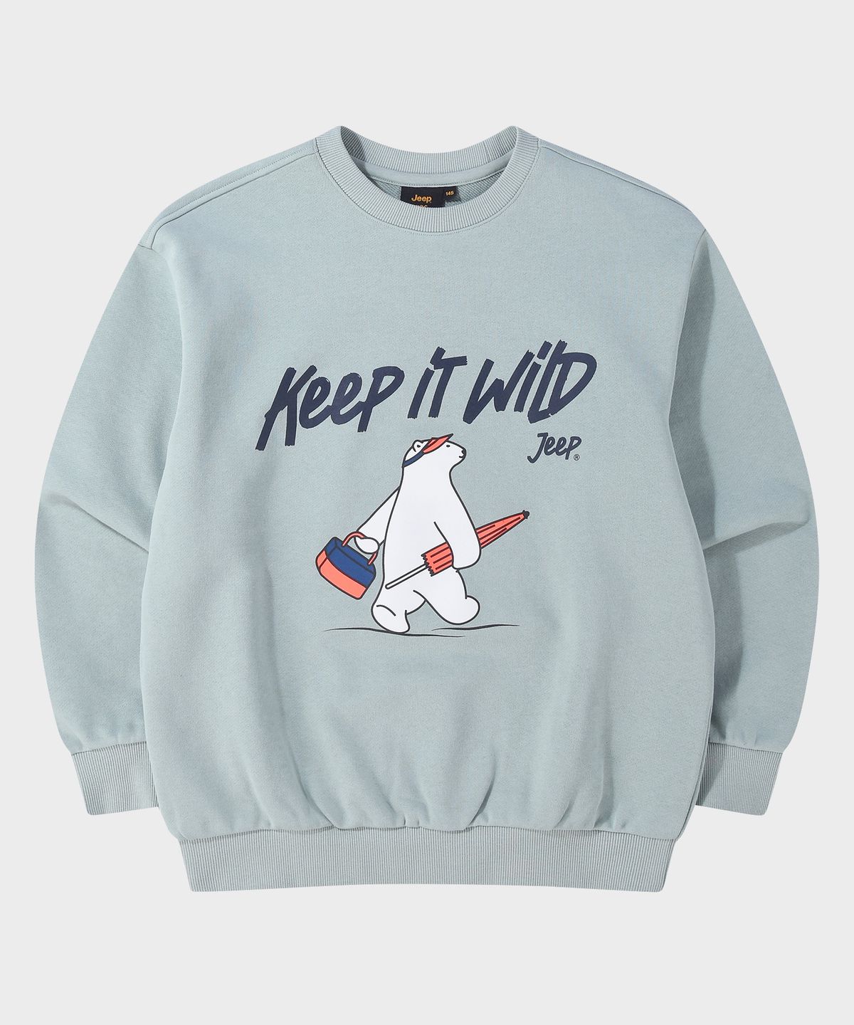 지프키즈(JEEPKIDS) 베어 킵와일드 맨투맨(KR5TSU852MT)