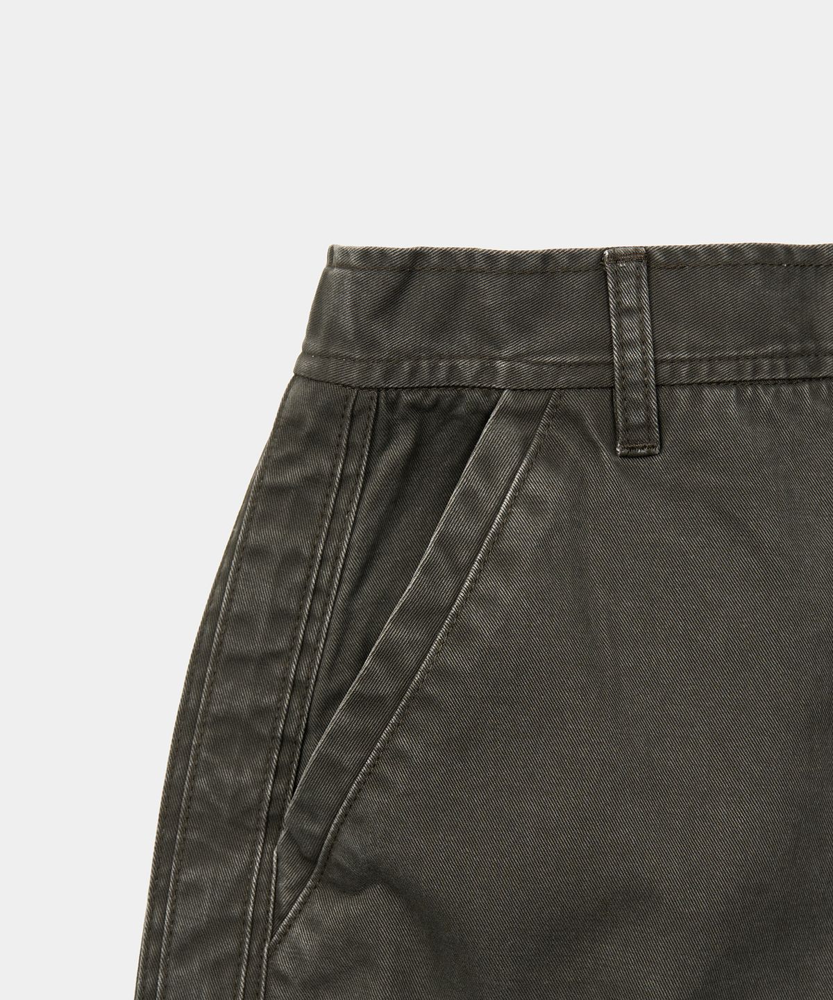 엑스컨테이너(EXCONTAINER) 사이드 라인 와이드 팬츠 (SLATE KHAKI)