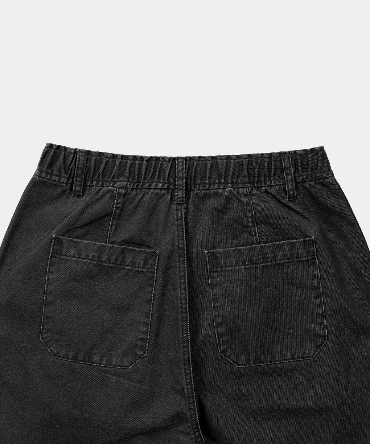 엑스컨테이너(EXCONTAINER) 사이드 라인 와이드 팬츠 (SLATE BLACK)