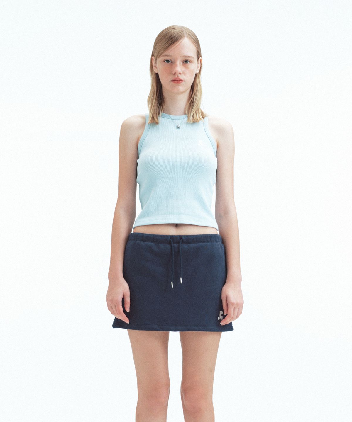 레스트앤레크레이션(REST&RECREATION) WAFFLE SLEEVELESS - SKY BLUE