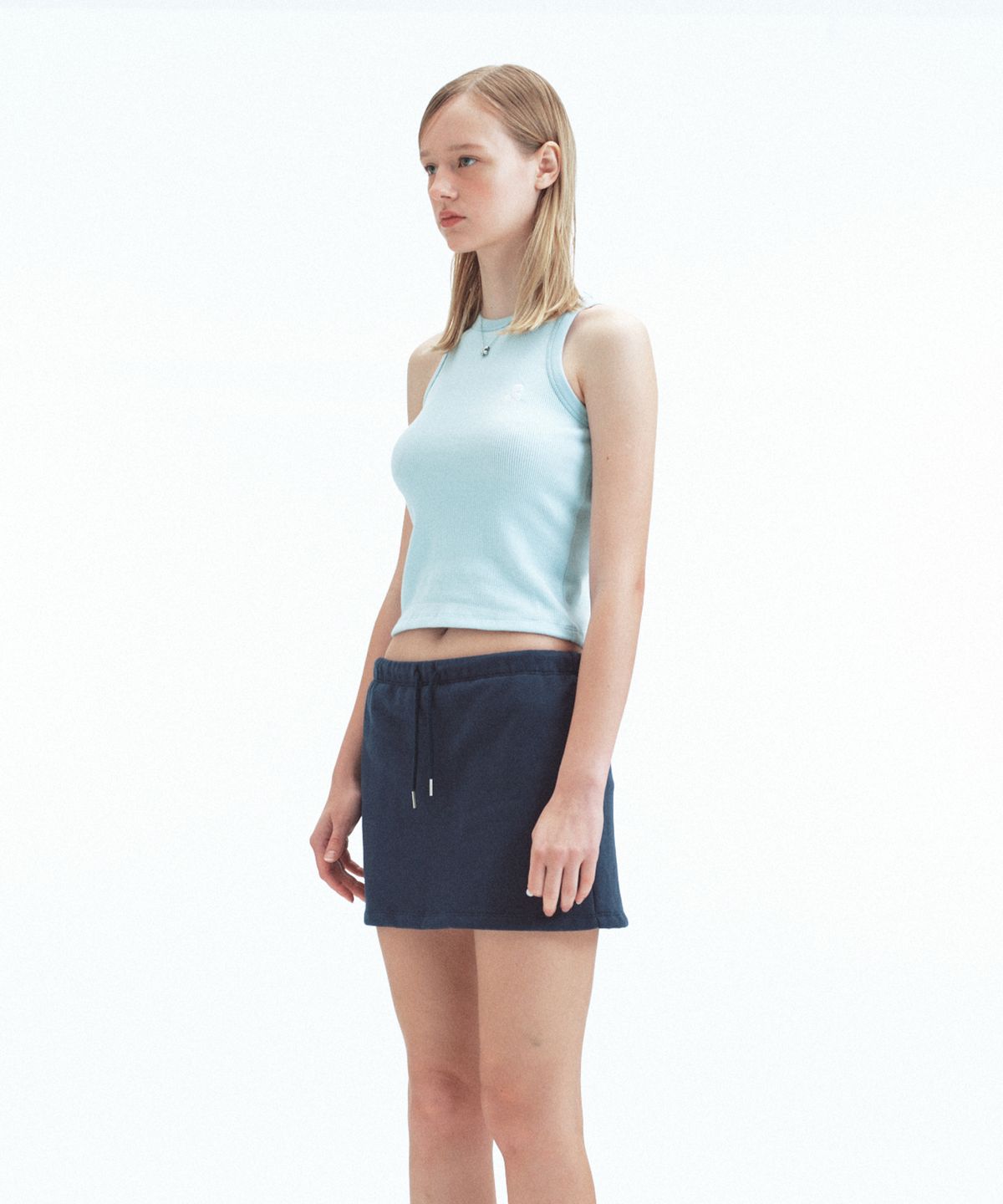 레스트앤레크레이션(REST&RECREATION) WAFFLE SLEEVELESS - SKY BLUE