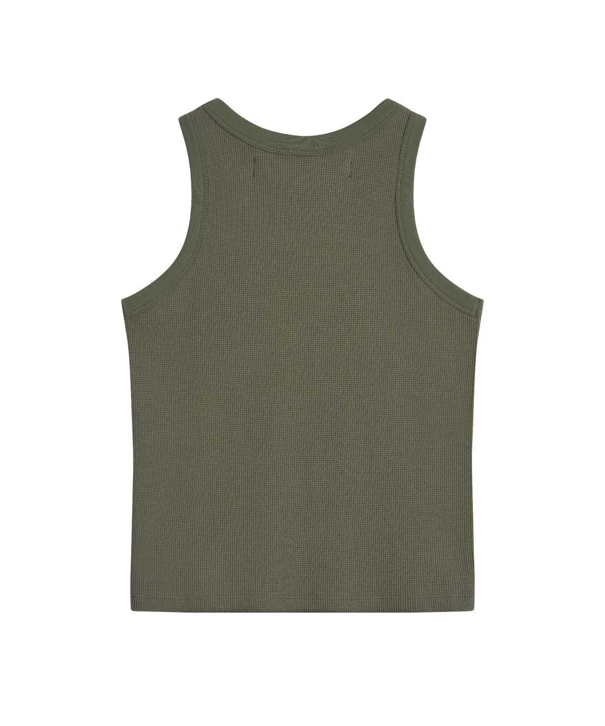 레스트앤레크레이션(REST&RECREATION) WAFFLE SLEEVELESS - KHAKI