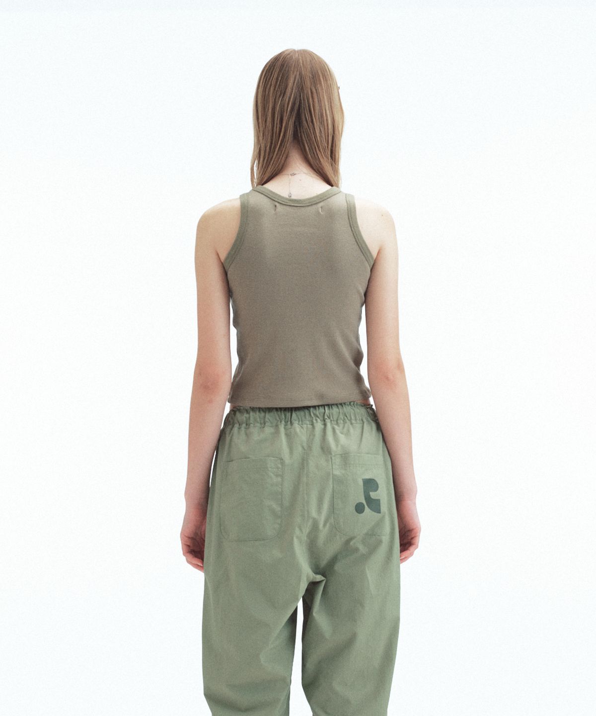 레스트앤레크레이션(REST&RECREATION) WAFFLE SLEEVELESS - KHAKI