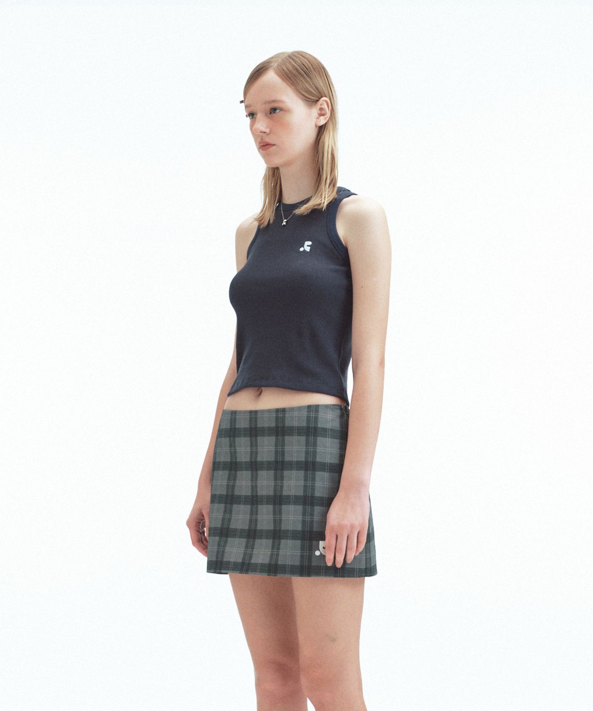 레스트앤레크레이션(REST&RECREATION) WAFFLE SLEEVELESS - NAVY