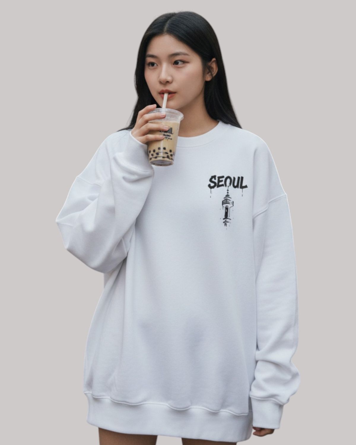 지블랙(ZBLACK) 글로벌 시티 씨리즈 맨투맨 SEOUL