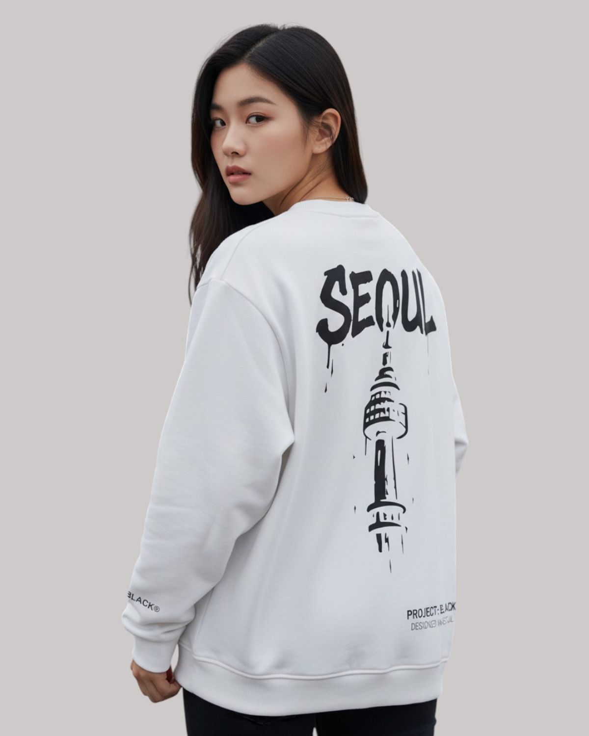 지블랙(ZBLACK) 글로벌 시티 씨리즈 맨투맨 SEOUL