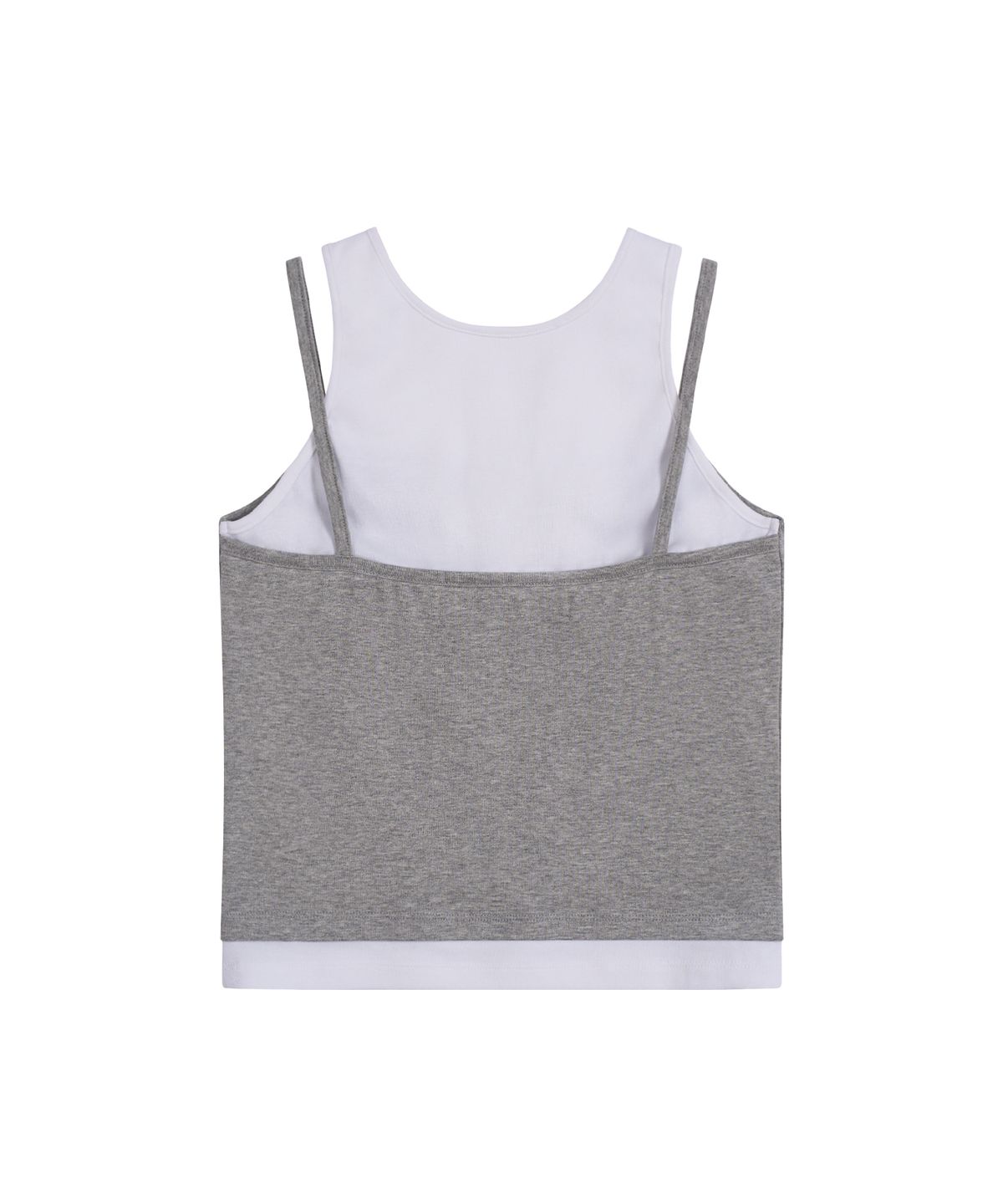 레스트앤레크레이션(REST&RECREATION) LAYERED SLEEVELESS - GREY
