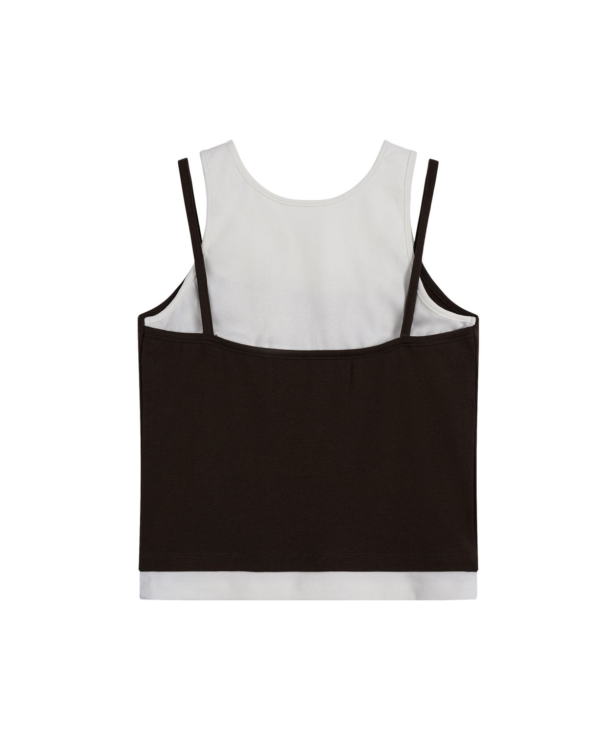 레스트앤레크레이션(REST&RECREATION) LAYERED SLEEVELESS - BROWN