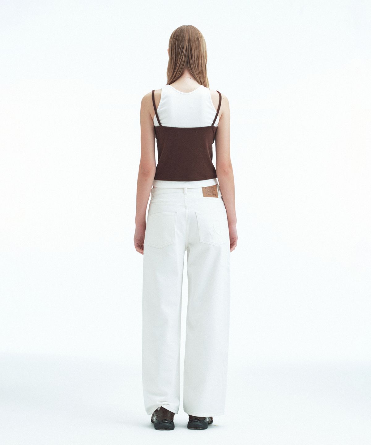 레스트앤레크레이션(REST&RECREATION) LAYERED SLEEVELESS - BROWN