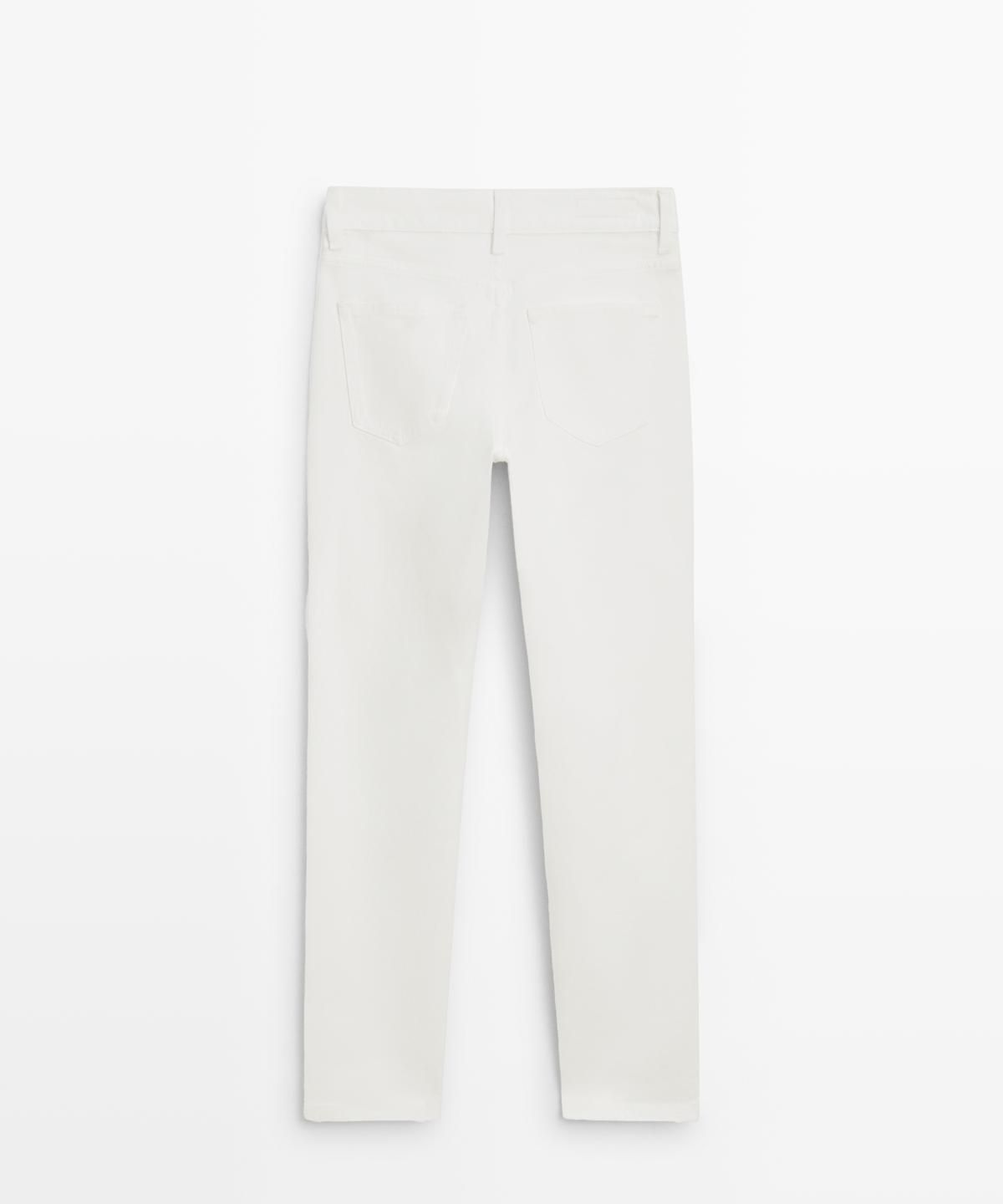 마시모두띠(MASSIMO DUTTI) 슬림핏 미드웨이스트 크롭 진