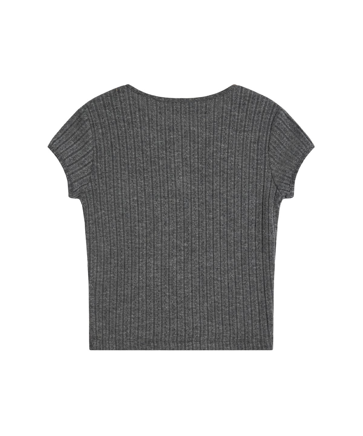 레스트앤레크레이션(REST&RECREATION) BUTTON-UP CAP SLEEVE TOP - GREY