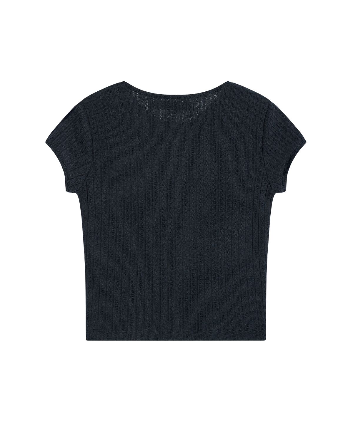 레스트앤레크레이션(REST&RECREATION) BUTTON-UP CAP SLEEVE TOP - NAVY