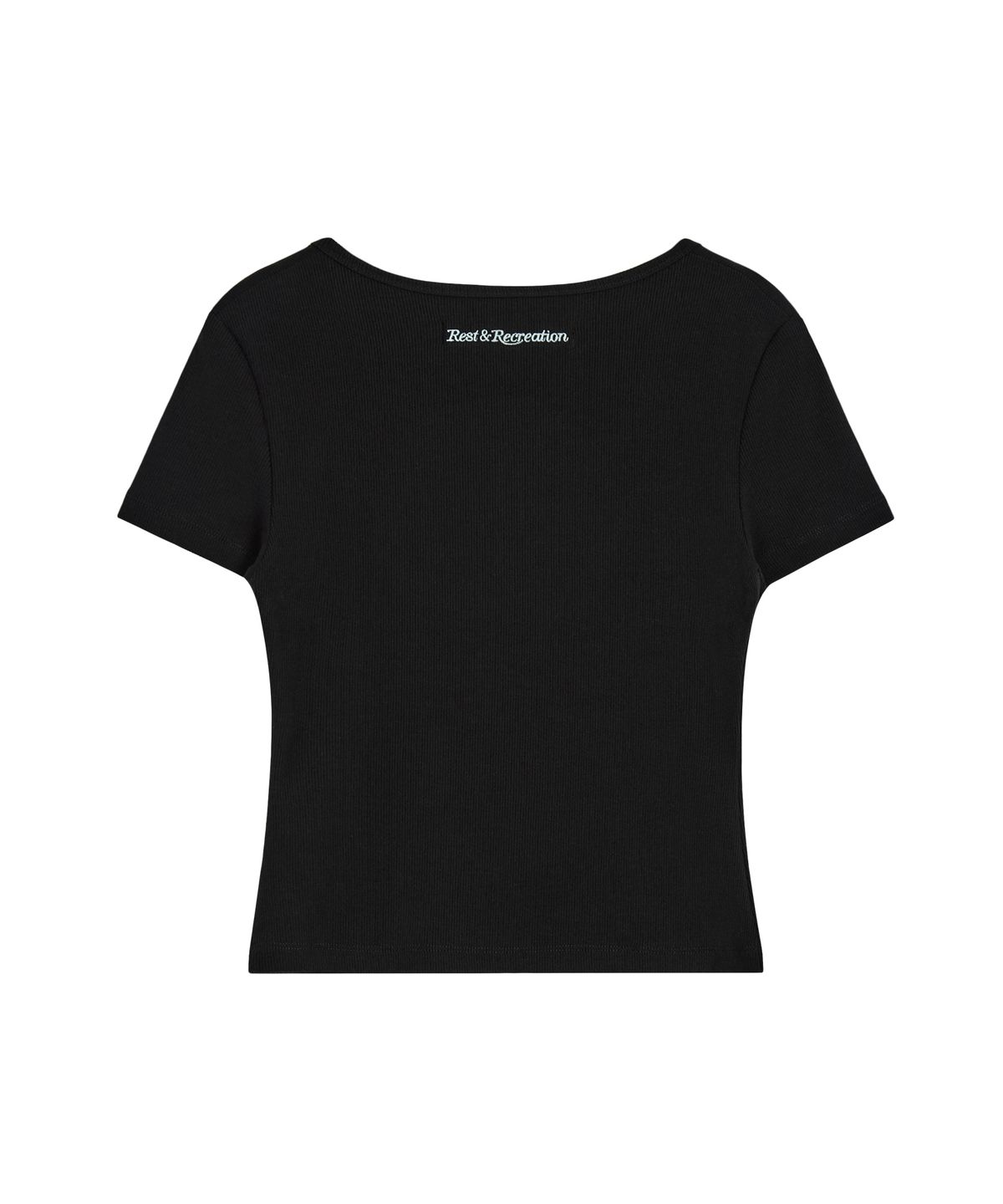 레스트앤레크레이션(REST&RECREATION) HALF ZIP-UP TOP - BLACK