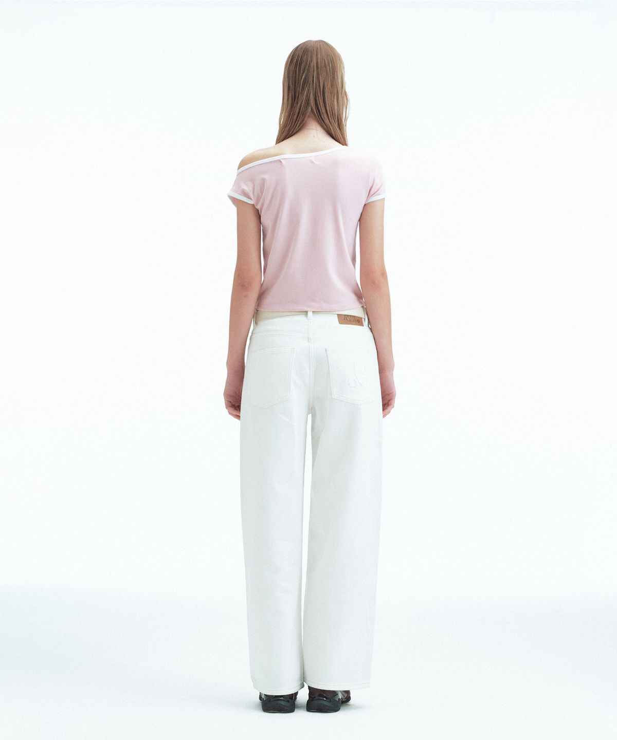레스트앤레크레이션(REST&RECREATION) ONE SHOULDER T-SHIRT - PINK