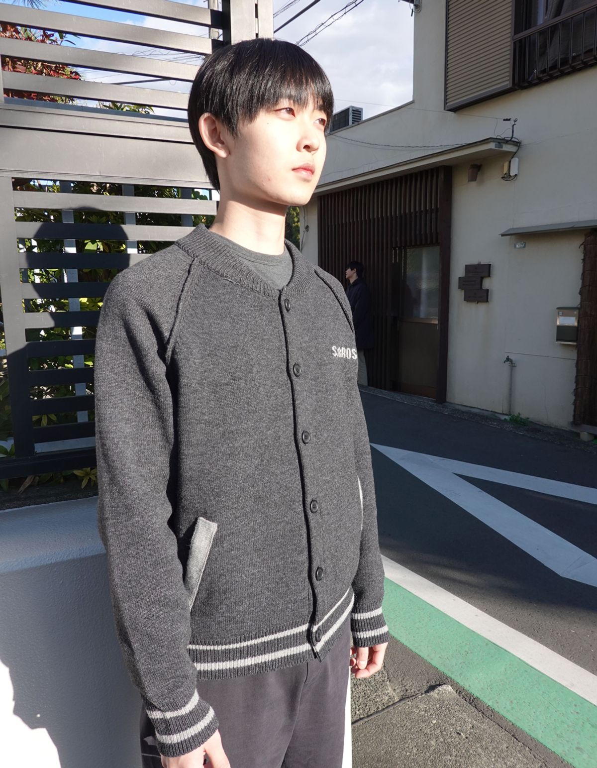 사로스(saros) saros knit cardigan - Charcoal(2)