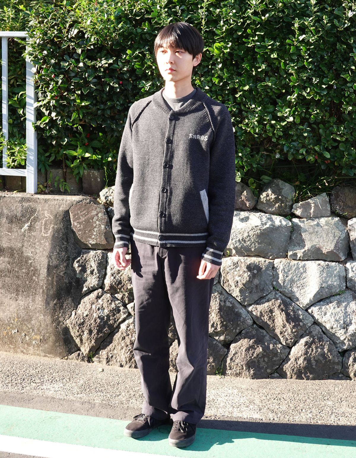 사로스(saros) saros knit cardigan - Charcoal(2)