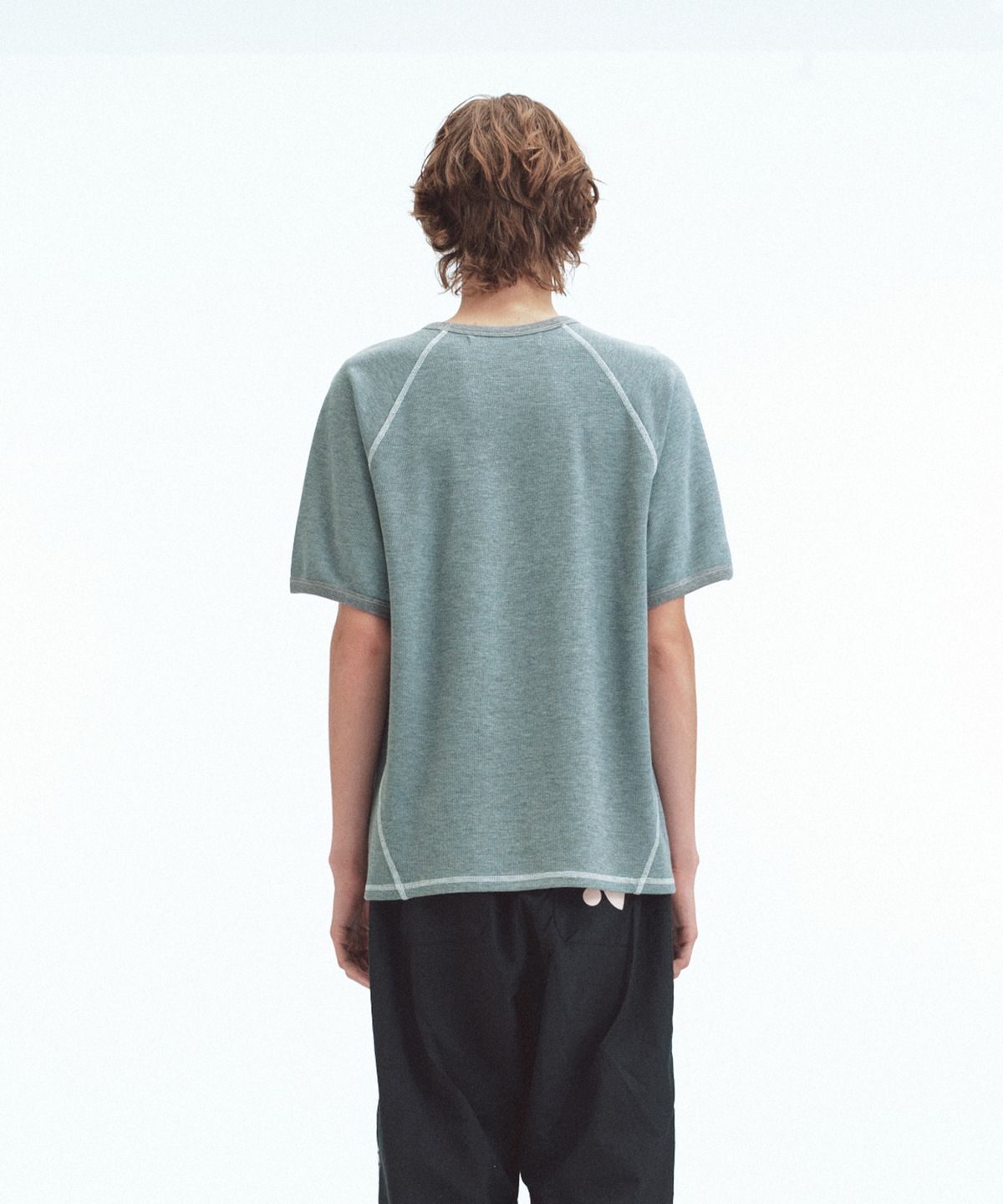 레스트앤레크레이션(REST&RECREATION) WAFFLE RAGLAN T-SHIRT - GREY