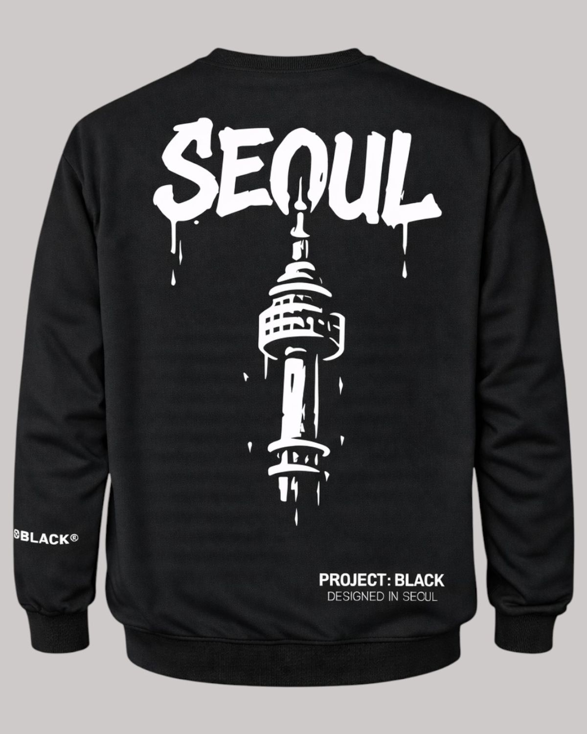 지블랙(ZBLACK) 글로벌 시티 씨리즈 맨투맨 SEOUL