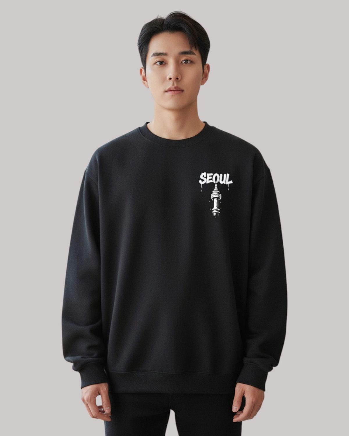 지블랙(ZBLACK) 글로벌 시티 씨리즈 맨투맨 SEOUL