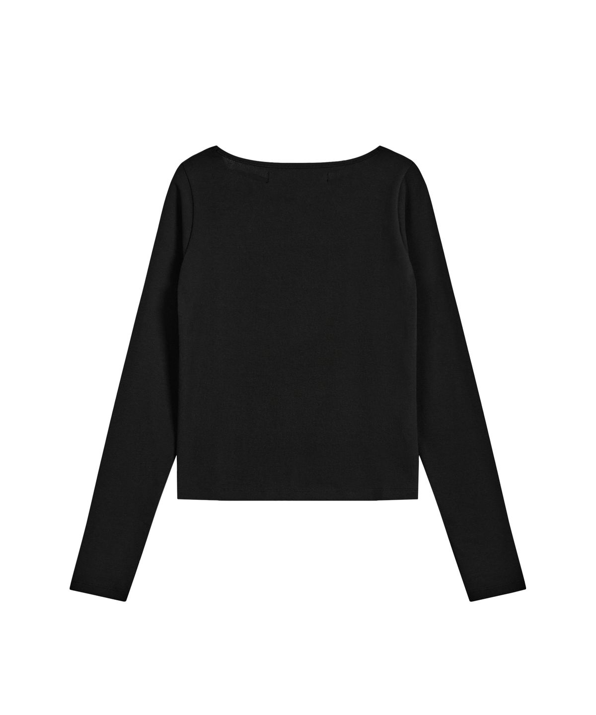 레스트앤레크레이션(REST&RECREATION) TIE LONG SLEEVE TOP - BLACK